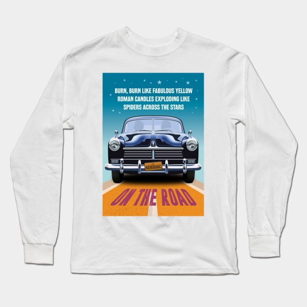 On The Road - Alternative Movie Poster Long Sleeve T-Shirt by MoviePosterBoy